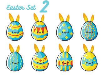 Easter Rabbit Egg set 2