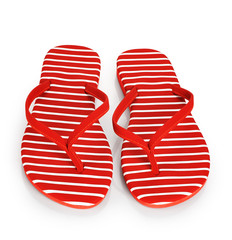Flip-flops isolated on white background.