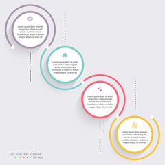 Vector colorful info graphics for your business presentations. C