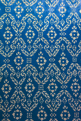 Thai style line art in Phra Pathom Chedi , Nakhon Pathom Thailand