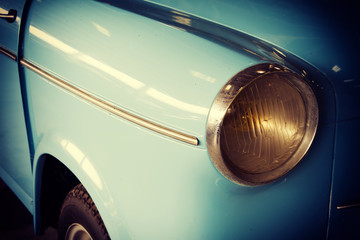 Close Up of a Vintage Car