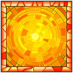 Mosaic vector illustration of sunshine.