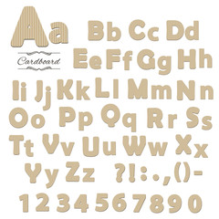 Cardboard font.