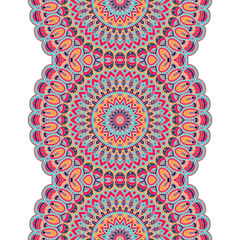 Ethnic floral seamless pattern