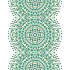 Ethnic floral seamless pattern