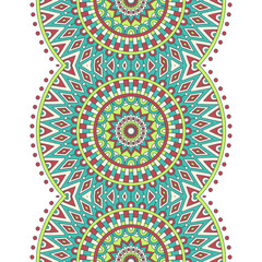 Ethnic floral seamless pattern