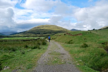 Fototapeta na wymiar hiking the west highland way