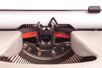 Details on antique typewriter