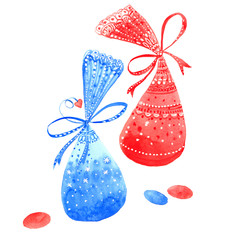watercolor two candy