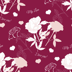 Seamless pattern with rose14