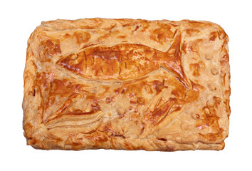 Fish pie isolated