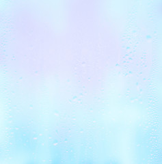 Water drops on the window - abstract background