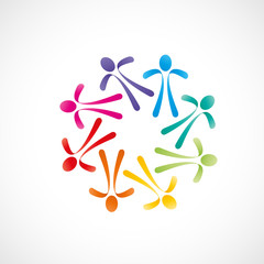 silhouettes colorées