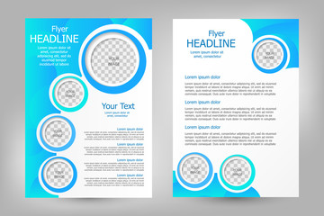 Vector flyer template design