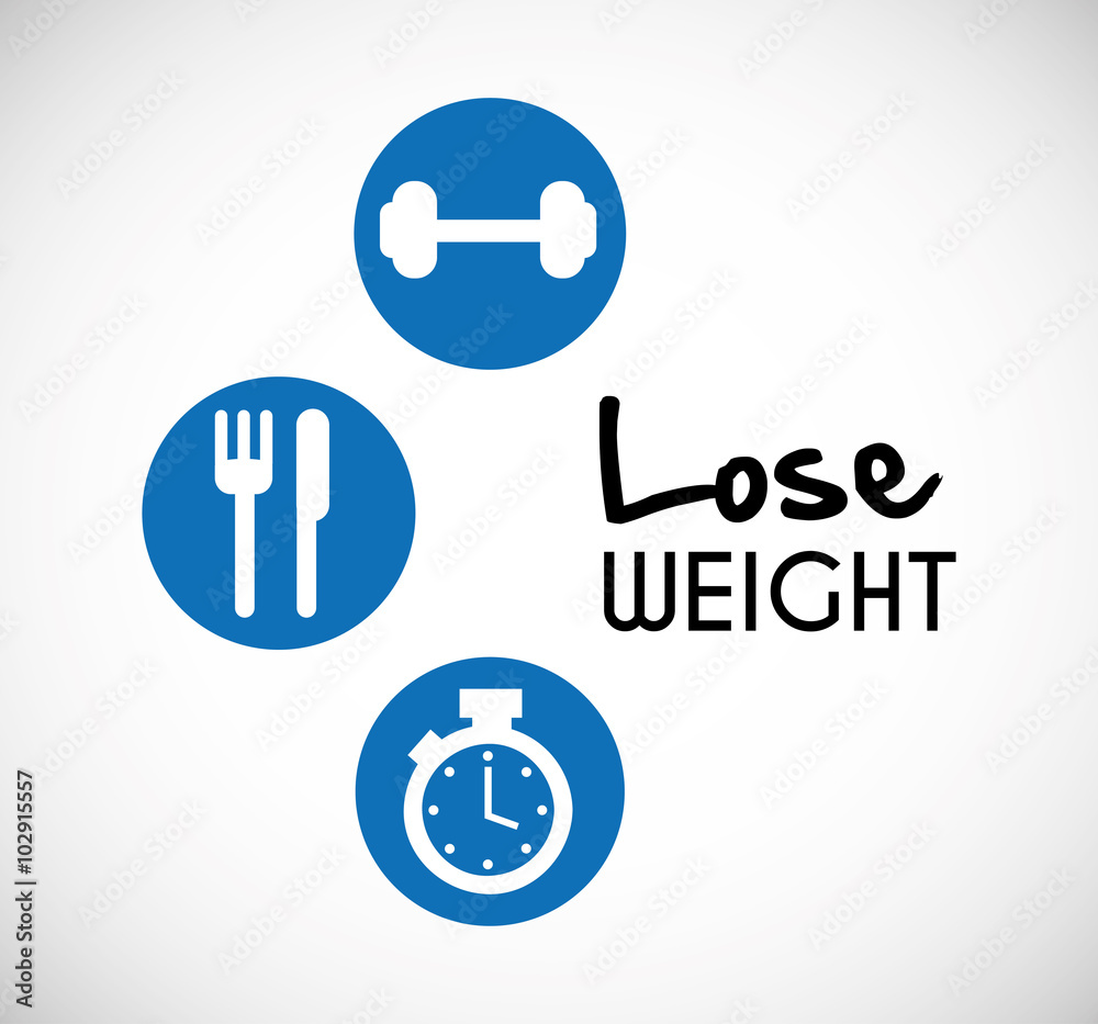 Wall mural lose weight design