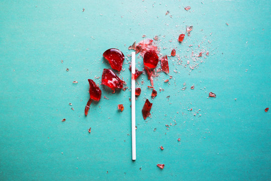 broken heart lollipop
