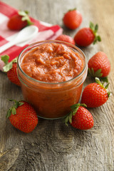 Rhubarb and strawberry jam