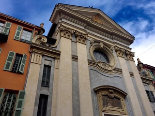 Fototapeta na wymiar Nizza, la chiesa di San Francesco da Paola