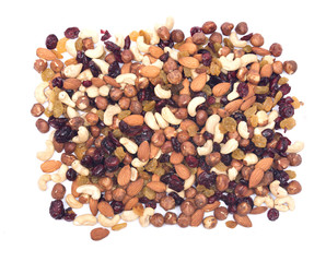 Mixed raisins, cranberries and nuts