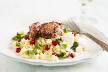 Chicken with couscous