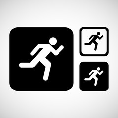 Conceptual emergency Exit signs Vector EPS10, Great for any use.