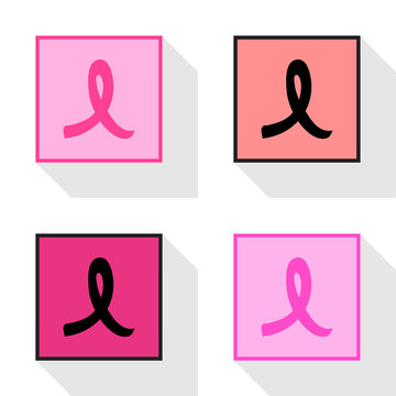 Breast cancer ribbon Icon EPS10, Great for any use.