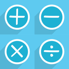 Fototapeta premium Basic Mathematical symbols Vector EPS10, Great for any use.