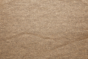 Naklejka na ściany i meble Detailed Closeup vintage old textured fabric burlap