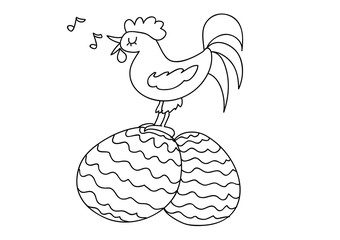 Wielkanoc,pisanki,kogut © monikakosz