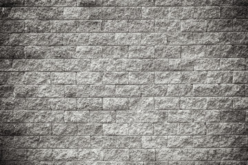 Background of old vintage brick wall, Blavk and white