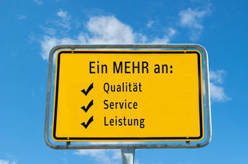 Ein MEHR an Schild