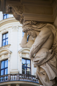 Architecture detail in Vienna, Austria