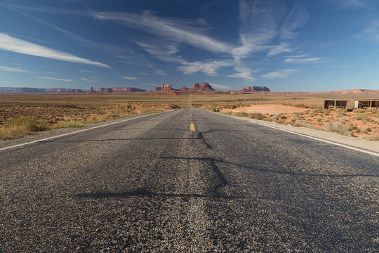 Highway at Monument Valley