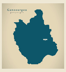 Modern Map - Ganzourgou BF
