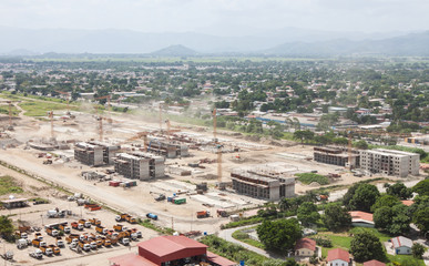 Construction site. aerial view