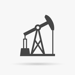 Oil pump icon. Oil pump symbol. Vector illustration. - obrazy, fototapety, plakaty