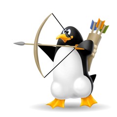 Fototapeta premium pinguino arciere