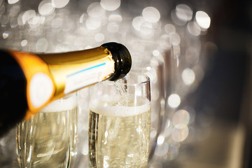 Glasses of champagne © gorov