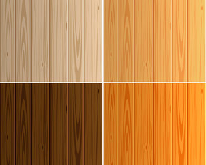Obraz premium Wood texture vector background panels with grain. Set of wood light and dark boards. Floor collection in warm colour. Wood pattern similar to pine.