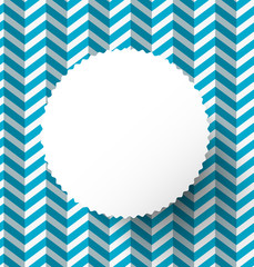 Retro Blue Paper Background with Circle Label