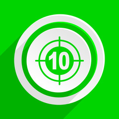 Obraz premium green flat vector icon