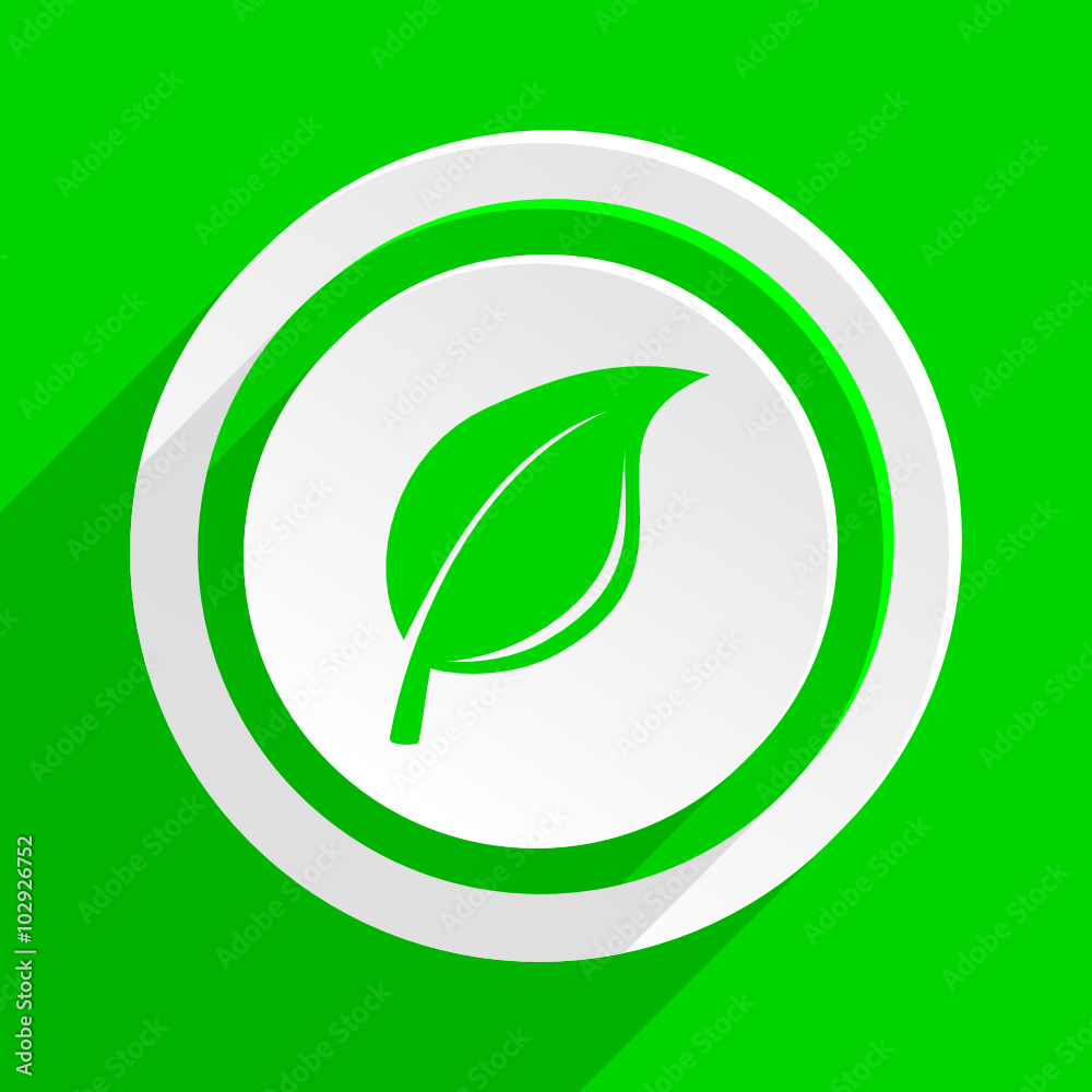 Canvas Prints green flat vector icon