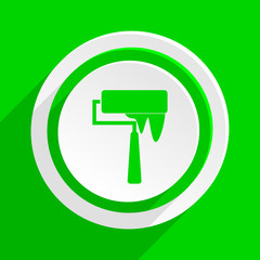 green flat vector icon