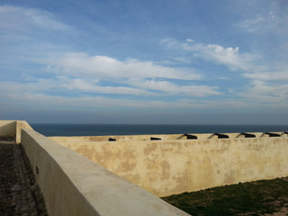 Fototapeta na wymiar Festung am Atlantik bei Sagres