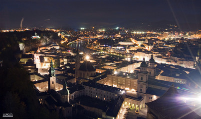 Salzburg bei Nacht