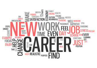 Word Cloud New Career