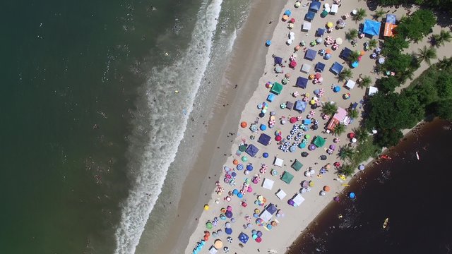 Top View of Barra do Una, Brazil