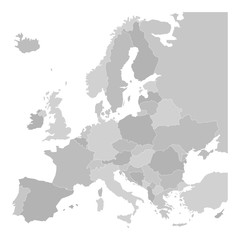 Map of Europe - obrazy, fototapety, plakaty