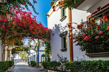 Fototapeta na wymiar Puerto de Mogan, a beautiful, romantic town on Gran Canaria, Spain 
