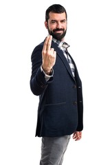 Fototapeta premium Man coming gesture
